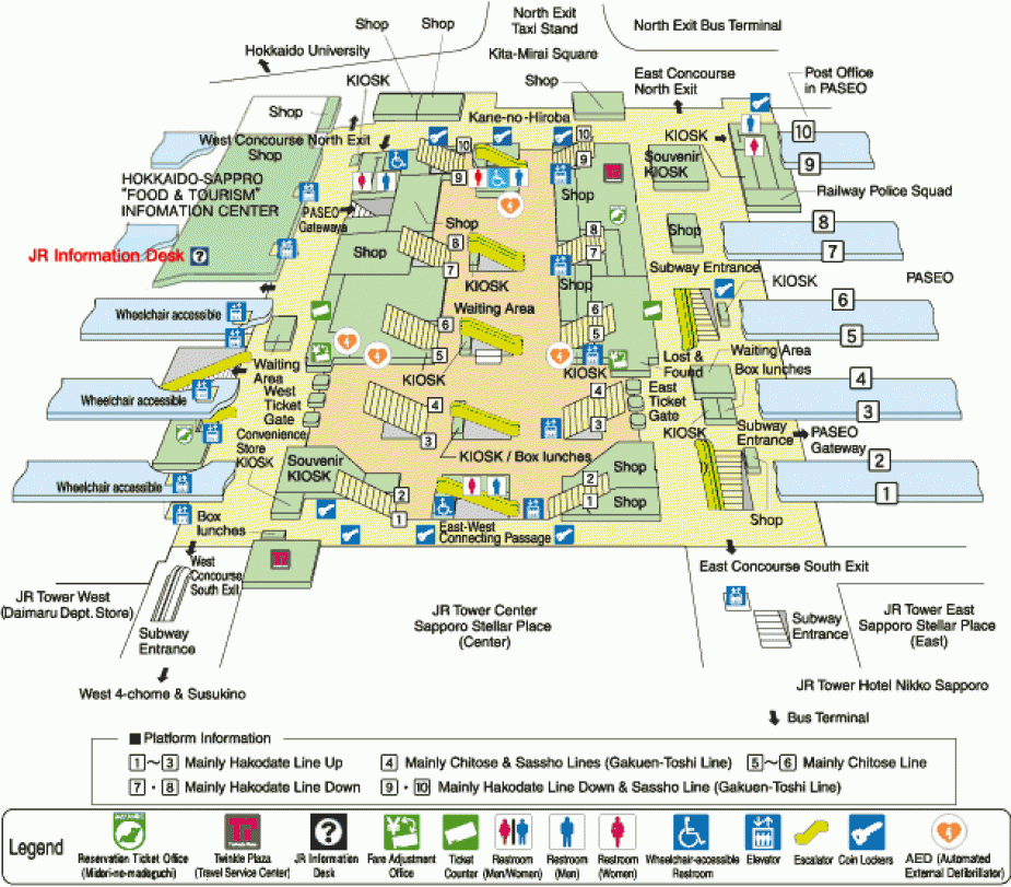 Sapporo Bus Map